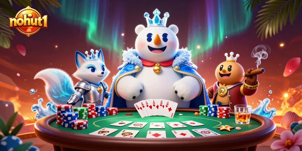 Experience the thrilling vibe of nohut1 with poker and rich 3D casino elements.